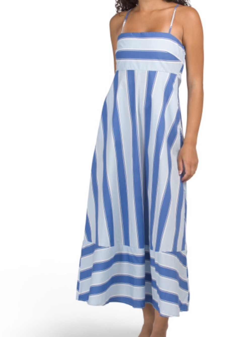 Rachel Zoe Striped Blue and White Maxi Dress